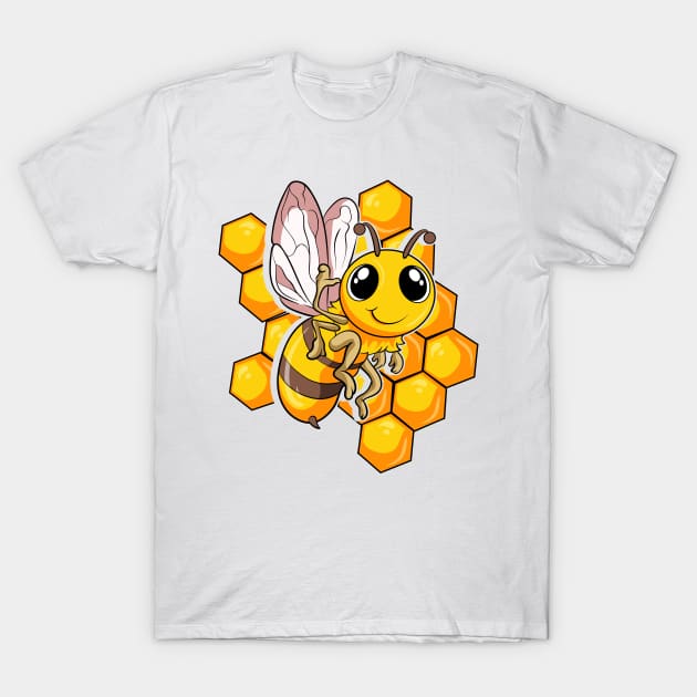 Cute bee design T-Shirt by LIFUA